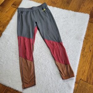 Janji Cropped Leggings Women's Medium Run For Nepal Colorblock